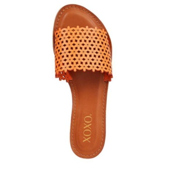 XOXO Womens Rachad Flat Sandals Size 8.5 New in Box Tan - Picture 3 of 11